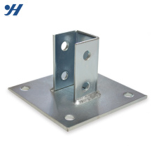 Unistrut Square Perforated Channel Base Post